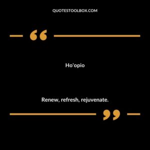 Hoopio Renew refresh rejuvenate.
