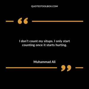 I dont count my situps. I only start counting once it starts hurting.