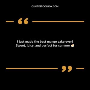 I just made the best mango cake ever! Sweet juicy and perfect for summer