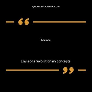 Ideate Envisions revolutionary concepts.