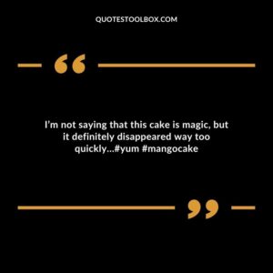 Im not saying that this cake is magic but it definitely disappeared way too quickly�yum mangocake