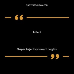 Inflect Shapes trajectory toward heights.