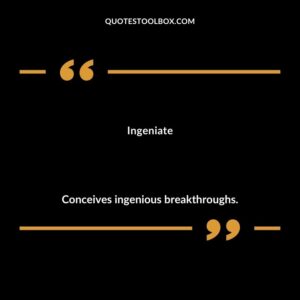 Ingeniate Conceives ingenious breakthroughs.