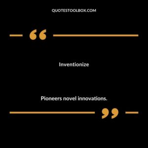 Inventionize Pioneers novel innovations.