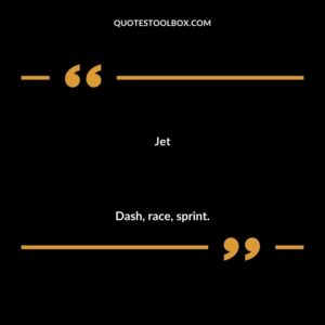 Jet Dash race sprint.