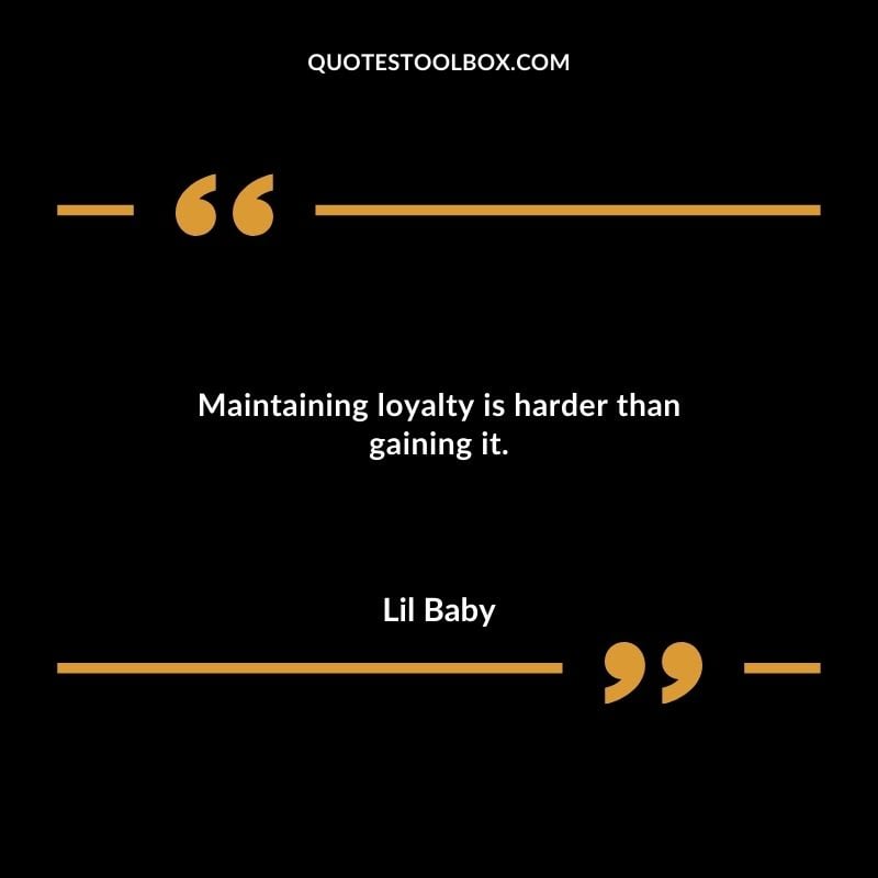 Maintaining loyalty is harder than gaining it.