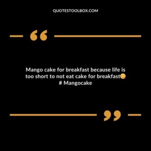 Mango cake for breakfast because life is too short to not eat cake for breakfast Mangocake
