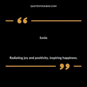 Smile Radiating joy and positivity inspiring happiness.