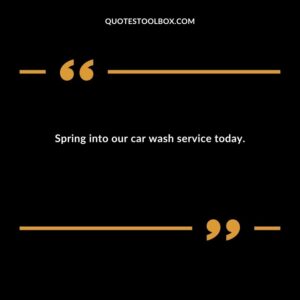 Spring into our car wash service today.