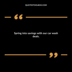 Spring into savings with our car wash deals.