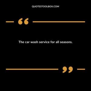 The car wash service for all seasons.
