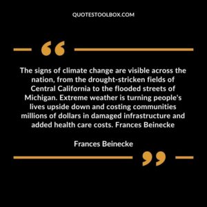 The signs of climate change are visible across the nation, from the drought stricken fields of Central California to the flooded streets of Michigan. Extreme weather is turning people's