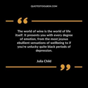 The world of wine is the world of life itself. It presents you with every degree of emotion, from the most joyous ebullient sensations of wellbeing to if you're unlucky quite black