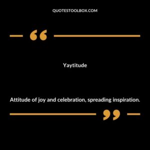 Yaytitude Attitude of joy and celebration spreading inspiration.