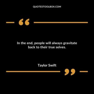 In the end people will always gravitate back to their true selves.