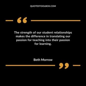 The strength of our student relationships makes the difference in translating our passion for teaching into their passion for learning.