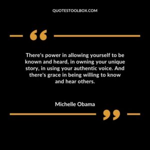 There's power in allowing yourself to be known and heard in owning your unique story in using your authentic voice. And there's grace in being willing to know and hear others.