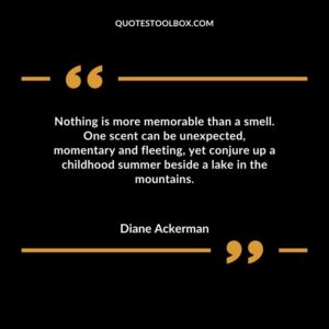 Nothing is more memorable than a smell. One scent can be unexpected momentary and fleeting yet conjure up a childhood summer beside a lake in the mountains.