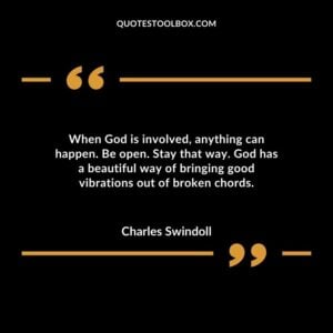 When God is involved anything can happen. Be open. Stay that way. God has a beautiful way of bringing good vibrations out of broken chords.