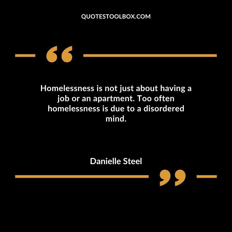 Homelessness is not just about having a job or an apartment. Too often homelessness