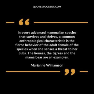 In every advanced mammalian species that survives and thrives a common anthropological characteristic is the