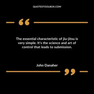 The essential characteristic of jiu jitsu is very simple. Its the science and art of control