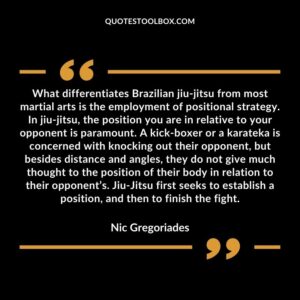 What differentiates Brazilian jiu jitsu from most martial arts is the employment of positional